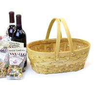 med woodchipbamboo oval double folding sd13 1 wholesale basket containers handled baskets
