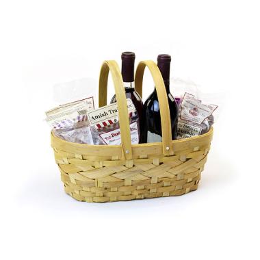 med woodchipbamboo oval double folding sd13 1 wholesale basket containers handled baskets