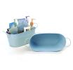 12  oval tub light blue by14 1lb wholesale metal containers tubs