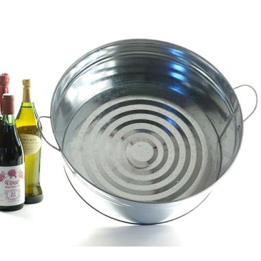 18  round heavy tub galvanized by35 1 wholesale metal containers tubs