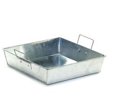 9  square galvanized tray ty39 1 handles bowls trays