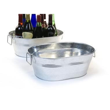 16  oval tub galvanized by33 1 wholesale metal containers tubs 15