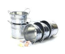 5  round galvanized pot by03 1 wholesale metal containers pails pots small
