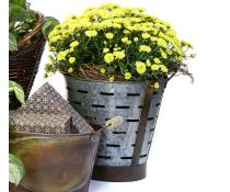 metal olive bucket deep vintage rustic by90 1 wholesale containers pails