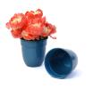 5  solid iron metal pot antique teal by74 1xtl wholesale containers