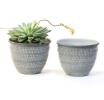 5  solid iron metal pot antique white by75 1xwh wholesale containers