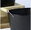10  hammered tub wood handle by27 1 wholesale metal containers oval
