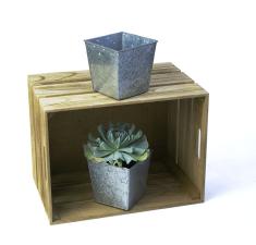 5 sq pot galvanized by58 1 wholesale metal containers pails pots rect sq