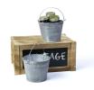 6  tin pail vintage finish by43 1vin wholesale metal containers pails pots