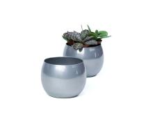 solid iron bubble bowl silver finish by203 1 wholesale metal containers