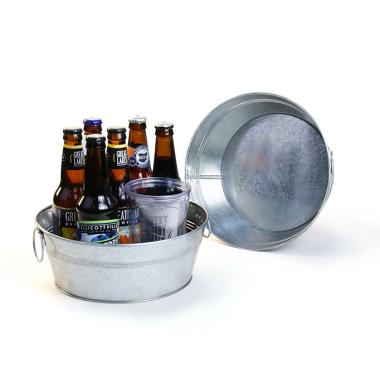 10  galvanized tub round by25 1 wholesale metal containers tubs 9