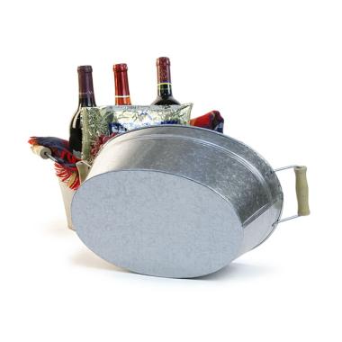 galvanized oval tub 13  by13 1 wholesale metal containers tubs 13