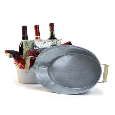 galvanized oval tub 13  by13 1 wholesale metal containers tubs 13