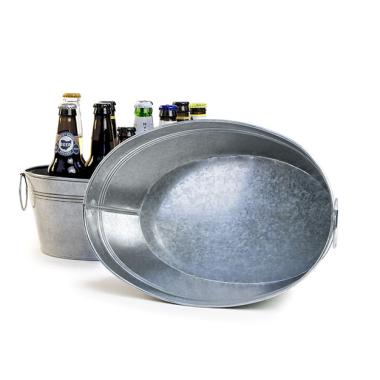 oval galvanized tub long by880 1 wholesale metal containers tubs 13