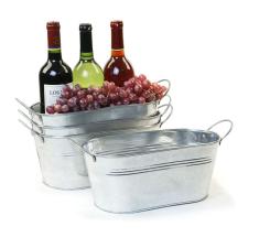 12" Galvanized Oval Tub