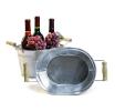 galvanized oval tub 10  by20 1 wholesale metal containers tubs 9