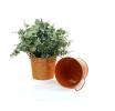 5  tin pot orange by03 1or wholesale metal containers pails pots