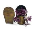 tin half bucket wall basket antique brown wy79 1 wholesale metal containers