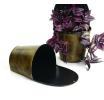 tin half bucket wall basket antique brown wy79 1 wholesale metal containers