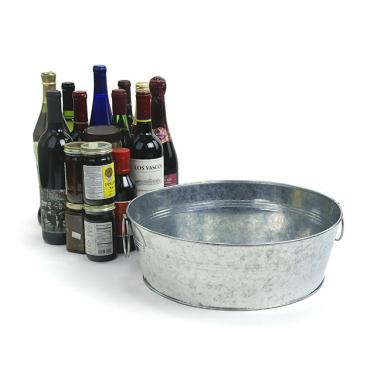 15  galvanized round bowl by26 1 wholesale metal containers tubs 13