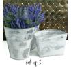 s3 tin half bucket wall basket white wash wy766 3 wholesale metal