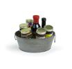 10  galvanized tub round vintage finish by25 1vin wholesale metal containers