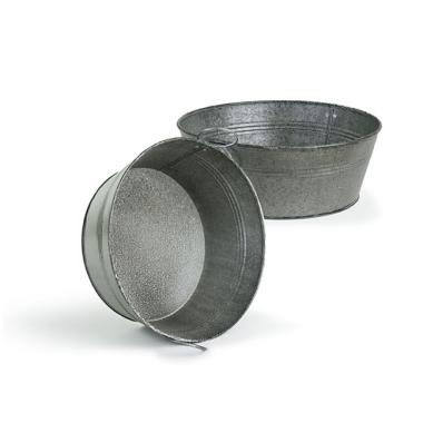 10  galvanized tub round vintage finish by25 1vin wholesale metal containers