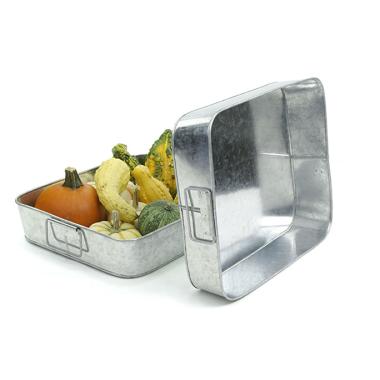 15x12x3 rectangle galvanized tray ty37 1 wholesale metal containers square