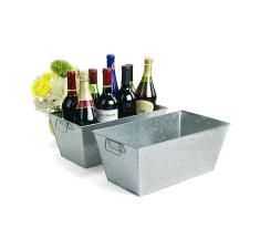 14  rectangle tin tray galvanized ty35 1 wholesale metal containers rect sq