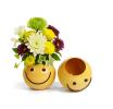solid iron bowl smiley face golden yellow by207 1 wholesale metal