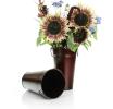 french bucket powder coated burgundy by883 1bdy wholesale metal containers