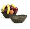 bamboo oval tray dark brown small bo211 1dkb handles bowls