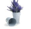 55  french bucket ribbed white wash fleur embossed by885 1fww wholesale metal