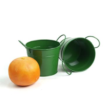 5  tin pot forest green by03 1ft wholesale metal containers pails