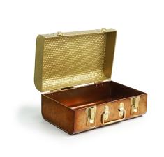 metal trunk box gold copper finish hardware latch