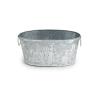 13  metal oval deep tub embossed pine treesdeer vintage design