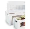 wood crate s3 wire window painted white td37 3w