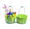 large wire basket round green cloth lining single sy350 1lgr wholesale