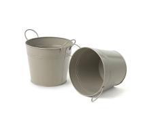 5  tin pot grey by03 1gry wholesale metal containers pails pots