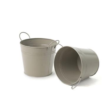 5  tin pot grey by03 1gry wholesale metal containers pails pots