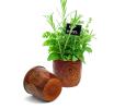 solid iron lathe pot with embossed mandala design rust finish by76 1rst wholesale