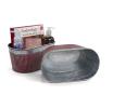 11  tin oval tub ribbed textured design burgundy bottom by81 1gib wholesale
