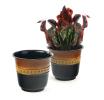 625  solid iron spun planter blackbrown glazed bn106 1 wholesale pot