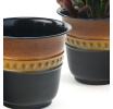 625  solid iron spun planter blackbrown glazed bn106 1 wholesale pot