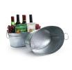 15  galvanized oval tub folding ring handle acid wash by15 1awrh