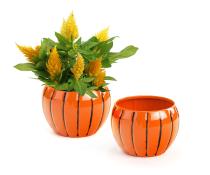 5x4 solid iron metal pot pumpkin bn77 1pk wholesale containers pails