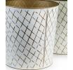 11  metal tall bucket white gold diamond pattern by123 1dpg wholesale