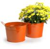 10  metal pot orange by96 1or wholesale covers