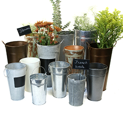 Metal French Market Buckets