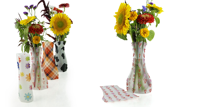 Collapsible Floral Vases